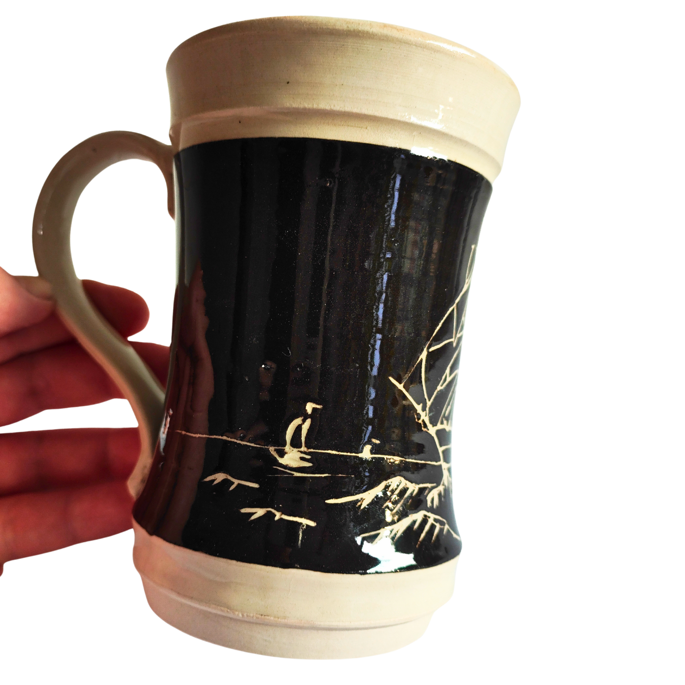 Tankard with a Ship - SGRAFFITO method